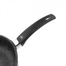 Сковородка глубокая с антипригарным покрытием, D 24 см, H 7,5 см, фикс. ручка, литой алюминий, Olympia Hard Cook Fix 201.24