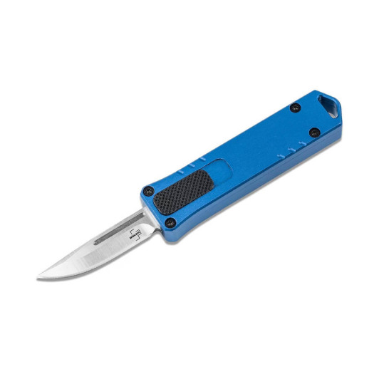 Автоматический нож с фронтальным выбросом клинка Boker 01BO971 Micro USB OTF Blue Автоматический нож с фронтальным выбросом клинка Boker 01BO971 Micro USB OTF Blue