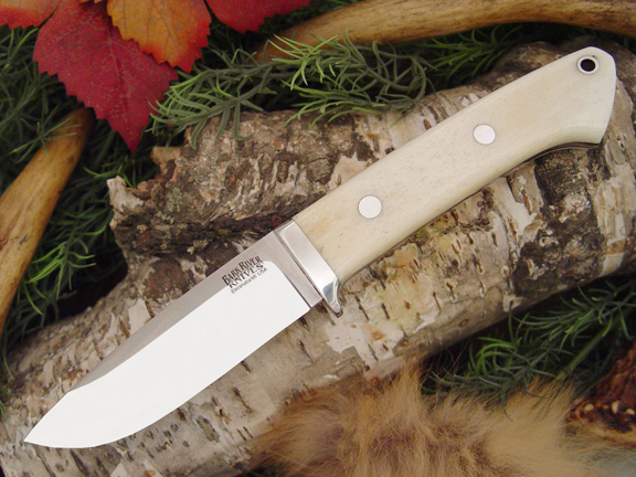 Охотничий нож Bark River Drop Point Hunter Smooth Bone
