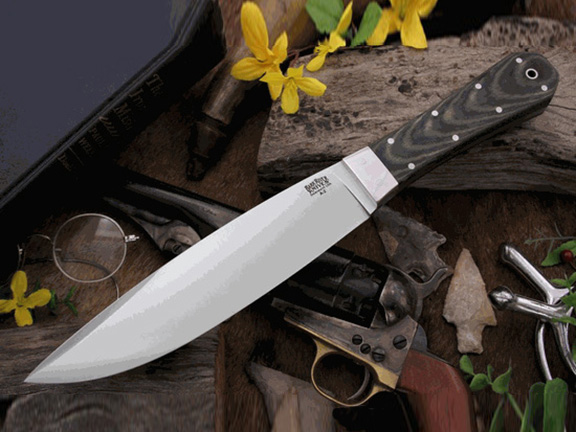 Туристический нож Bark River Rogue BlackGreen Linen Micarta Matte Туристический нож Bark River Rogue BlackGreen Linen Micarta Matte