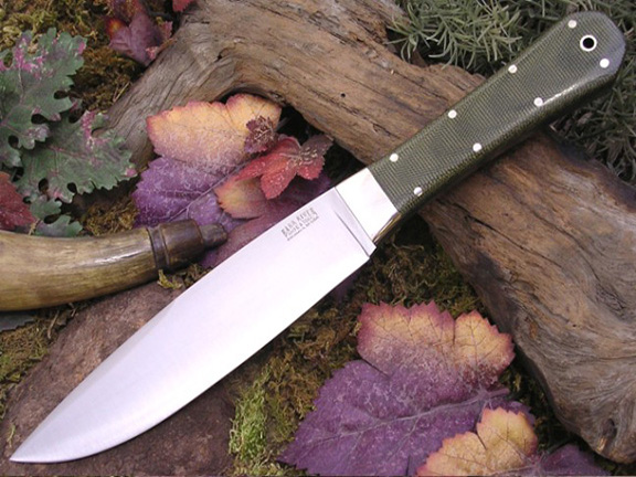 Туристический нож Bark River Rogue Green Linen Micarta Туристический нож Bark River Rogue Green Linen Micarta