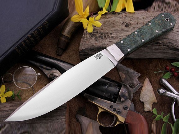 Нож Bark River Rogue Rogue Green Gold Elder Burl Нож Bark River Rogue Rogue Green Gold Elder Burl