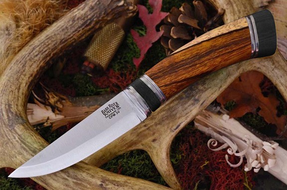 Нож охотничий Bark River Scandi Desert Ironwood Black Paper Spacer Нож охотничий Bark River Scandi Desert Ironwood Black Paper Spacer