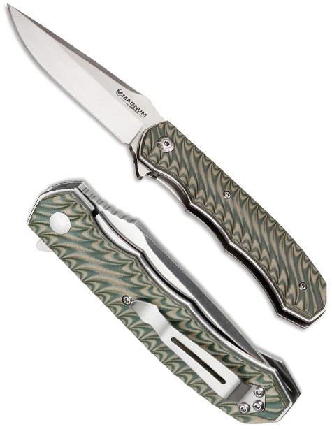 Складной нож Boker 01LG445 Magnum Flipper Satin Green Складной нож Boker 01LG445 Magnum Flipper Satin Green