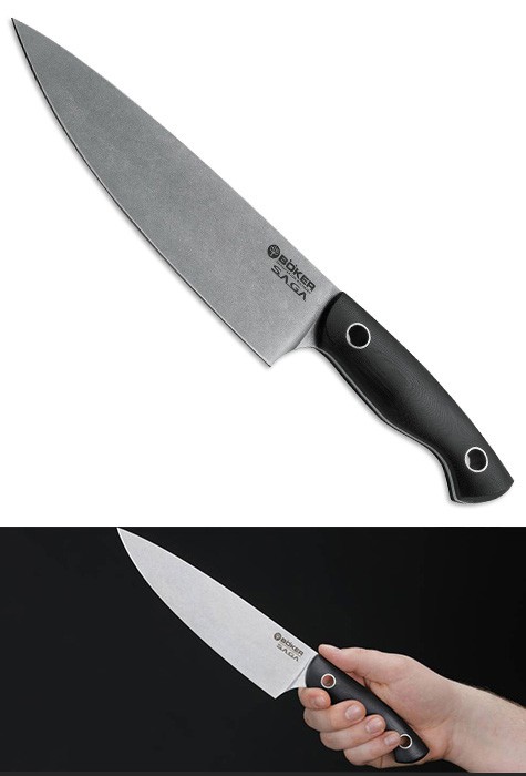 Кухонный нож Boker Saga Chefmesser G-10 SW 130267 Кухонный нож Boker Saga Chefmesser G-10 SW 130267