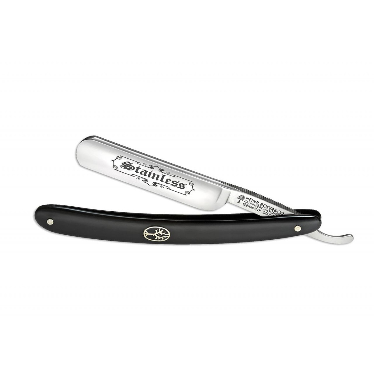Опасная бритва Boker 140540 Stainless Black 5/8 Опасная бритва Boker 140540 Stainless Black 5/8