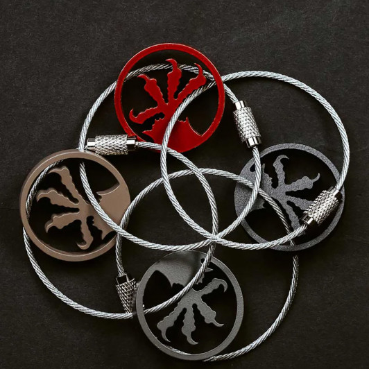 Брелок на ключи Microtech key chain claw red Брелок на ключи Microtech key chain claw red