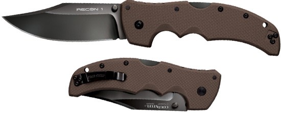 Складной нож Cold Steel 27TLCVF Recon 1 Clip Point Dark Earth Складной нож Cold Steel 27TLCVF Recon 1 Clip Point Dark Earth