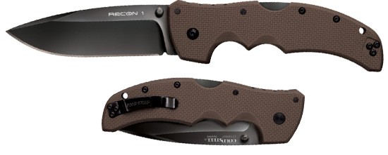 Складной нож Cold Steel 27TLSVF Recon 1 Spear Point Dark Earth Складной нож Cold Steel 27TLSVF Recon 1 Spear Point Dark Earth