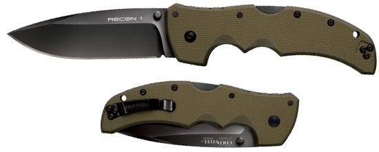 Складной нож Cold Steel 27TLSVG Recon 1 Spear Point OD Green Складной нож Cold Steel 27TLSVG Recon 1 Spear Point OD Green