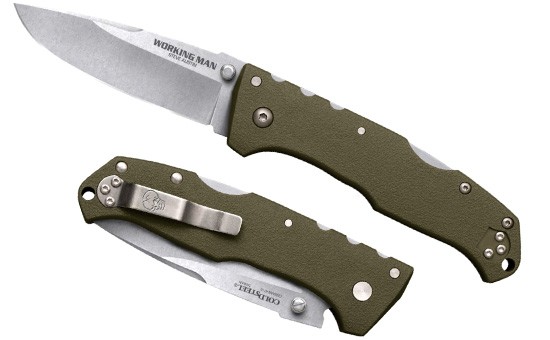 Складной нож Cold Steel 54NVG Steve Austin WorKing Man OD Green DP Складной нож Cold Steel 54NVG Steve Austin WorKing Man OD Green DP