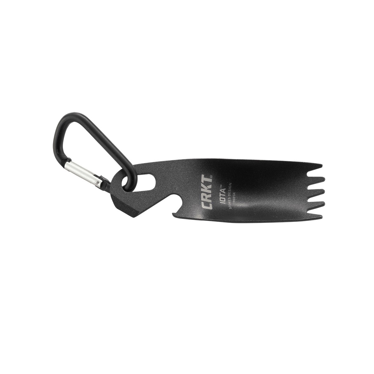 Ложка-вилка с открывашкой и карабином Crkt 9085K IOTA Black Ложка-вилка с открывашкой и карабином Crkt 9085K IOTA Black