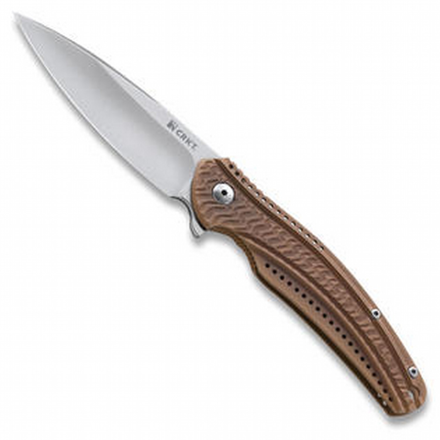 Складной нож Crkt Ripple Stainless Steel Handle Bronze K406BXP IKBS® Flipper Складной нож Crkt Ripple Stainless Steel Handle Bronze K406BXP IKBS® Flipper