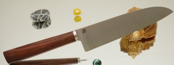Дамир Сафаров. Классический кухонный нож Santoku, лезвие 160 мм., DS-C-Sa-160 Дамир Сафаров. Классический кухонный нож Santoku, лезвие 160 мм., DS-C-Sa-160