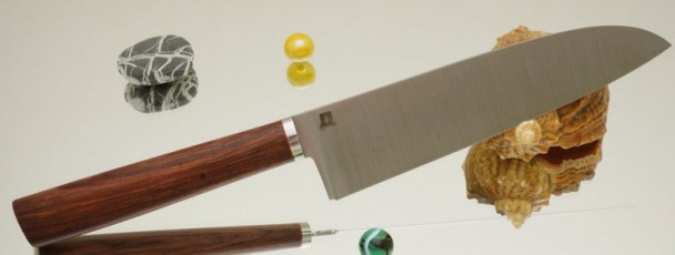 Дамир Сафаров. Классический кухонный нож Santoku, лезвие 180 мм., DS-C-Sa-180 Дамир Сафаров. Классический кухонный нож Santoku, лезвие 180 мм., DS-C-Sa-180