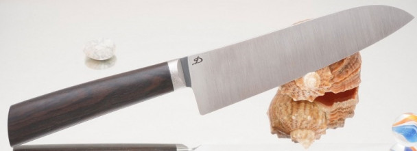 Дамир Сафаров. Кухонный нож серии М390, Гренадил, Santoku 170 мм. (ver 2.0), DS-M-Sa-170/3 Дамир Сафаров. Кухонный нож серии М390, Гренадил, Santoku 170 мм. (ver 2.0), DS-M-Sa-170/3