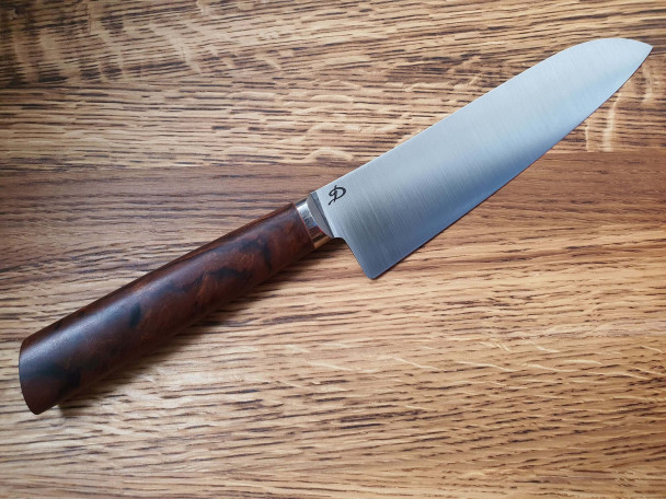 Дамир Сафаров. Кухонный нож серии М390, Santoku, лезвие 170 мм., DS-M-Sa-170/5 Дамир Сафаров. Кухонный нож серии М390, Santoku, лезвие 170 мм., DS-M-Sa-170/5