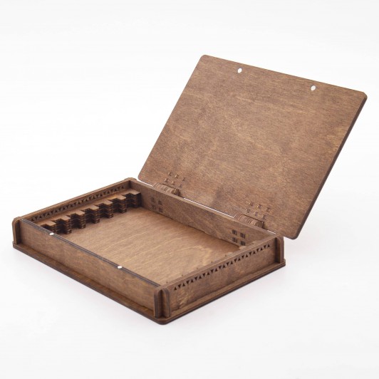 Деревянная шкатулка для заточных брусков 200х25 мм, 7 шт. Жук 5335 Деревянная шкатулка для заточных брусков 200х25 мм, 7 шт. Жук 5335