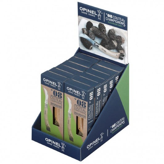 Дисплей-набор 12 шт, складной нож грибника Opinel №8, нержавеющая сталь, бук, 80 мм. Дисплей-набор 12 шт, складной нож грибника Opinel №8, нержавеющая сталь, бук, 80 мм.