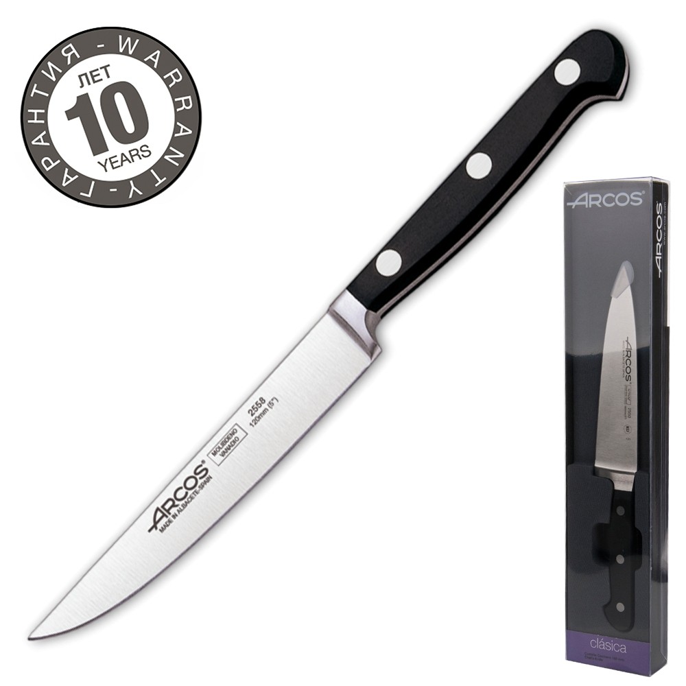 Нож для стейка Arcos Clasica 2558, 12 см. Нож для стейка Arcos Clasica 2558, 12 см.