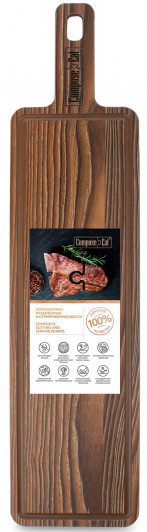Доска для сервировки с желобом ComposeEat DSJ49120621KL6, 49х12 см, ясень рибейра Доска для сервировки с желобом ComposeEat DSJ49120621KL6, 49х12 см, ясень рибейра