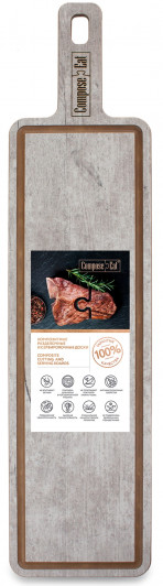 Доска для сервировки с желобом ComposeEat DSJ49120675KL6, 49х12 см, дуб белый Доска для сервировки с желобом ComposeEat DSJ49120675KL6, 49х12 см, дуб белый