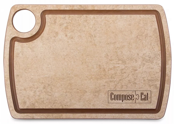 Доска разделочная композитная с желобом, 22х15см, порфир кремовый, Fashion, ComposeEat DRJ22150433KL6 Доска разделочная композитная с желобом, 22х15см, порфир кремовый, Fashion, ComposeEat DRJ22150433KL6