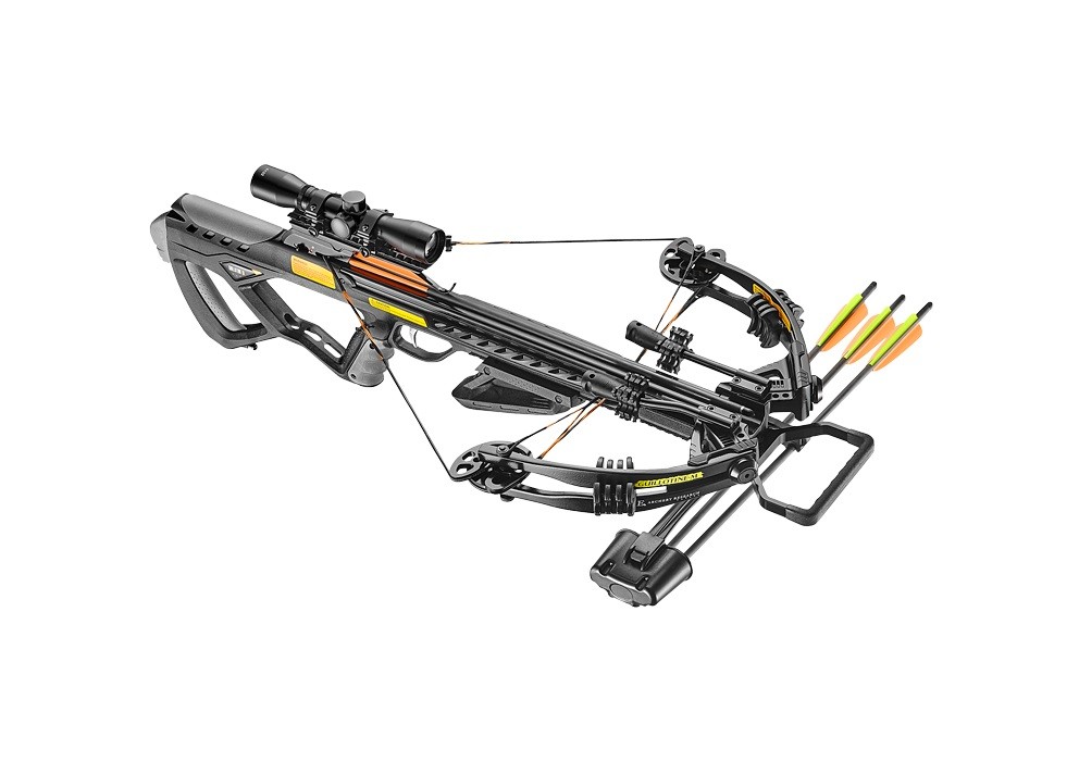 Арбалет блочный Ek Archery/Poe Lang Guillotine-M 370 Plus черный (c комплектацией) CR-063BP-95 Арбалет блочный Ek Archery/Poe Lang Guillotine-M 370 Plus черный (c комплектацией) CR-063BP-95