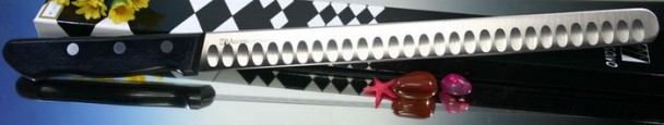 Филейный нож Misono Molibden Steel с проточкой Slicer 360 мм. Филейный нож Misono Molibden Steel с проточкой Slicer 360 мм.
