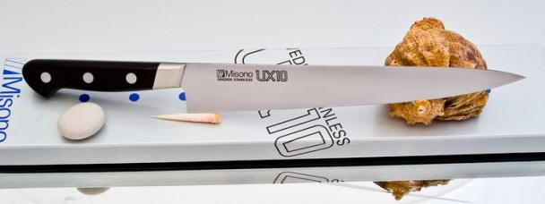 Филейный нож Misono UX10 Steel Sujihiki 270 мм. Филейный нож Misono UX10 Steel Sujihiki 270 мм.