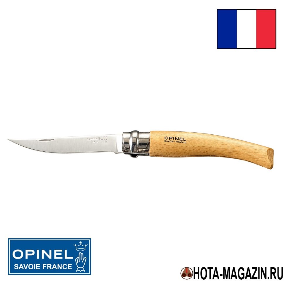Филейный нож Opinel Effile Inox 08 (бук), 8 см. Филейный нож Opinel Effile Inox 08 (бук), 8 см.