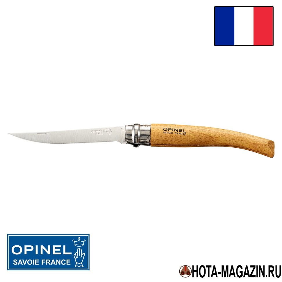 Филейный нож Opinel Effile Inox 10 (бук), 10 см. Филейный нож Opinel Effile Inox 10 (бук), 10 см.