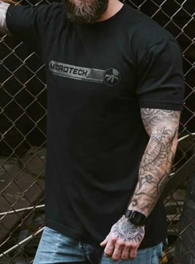 Футболка Microtech CORE TEE BLACK/GREEN - M, размер М Футболка Microtech CORE TEE BLACK/GREEN - M, размер М