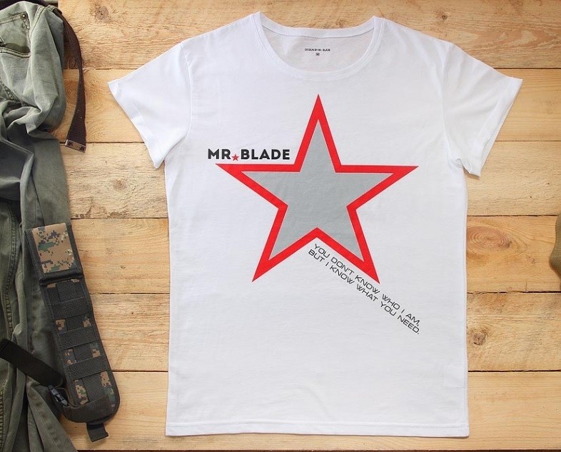 Футболка Mr.Blade Звезда (белый) Футболка Mr.Blade Звезда (белый)