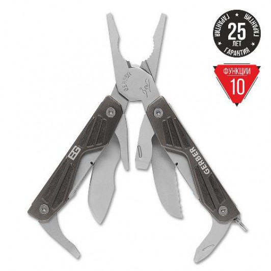 Мультитул Gerber Bear Grylls Compact (1013981), 10 функций Мультитул Gerber Bear Grylls Compact (1013981), 10 функций
