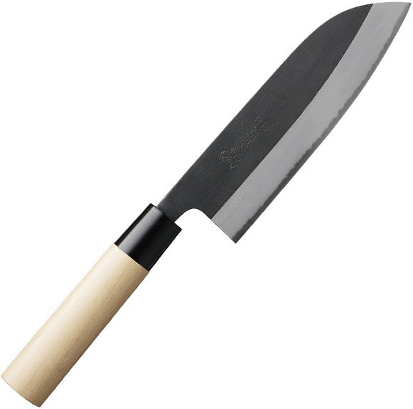 Кухонный нож Gihei-hamono Shirogami#2 GSB-S16J, Santoku 165мм Кухонный нож Gihei-hamono Shirogami#2 GSB-S16J, Santoku 165мм
