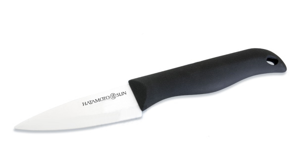 Кухонный керамический нож Hatamoto HP070W-A для овощей и фруктов Кухонный керамический нож Hatamoto HP070W-A для овощей и фруктов