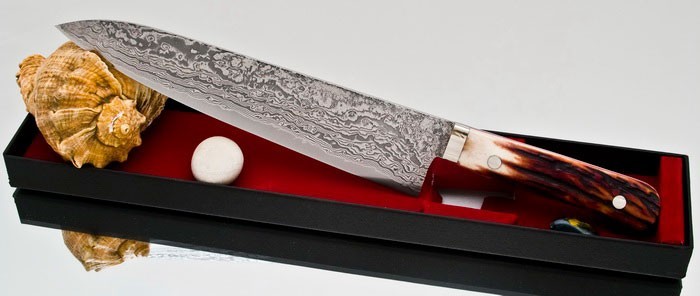 Кухонный нож Hiroo Itou Gyuto mi-gy31, 215 мм. Кухонный нож Hiroo Itou Gyuto mi-gy31, 215 мм.