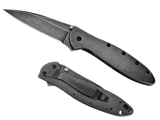 Полуавтоматический нож Kershaw Leek Black Wash 1660BLKW Полуавтоматический нож Kershaw Leek Black Wash 1660BLKW