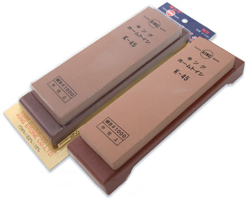 Камень точильный водный King K-45 #1000, с подставкой, 176*52*15 Камень точильный водный King K-45 #1000, с подставкой, 176*52*15