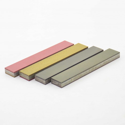 Комплект 2-х сторонних алмазных брусков Венев C100%, 25мм, 4шт. Комплект 2-х сторонних алмазных брусков Венев C100%, 25мм, 4шт.