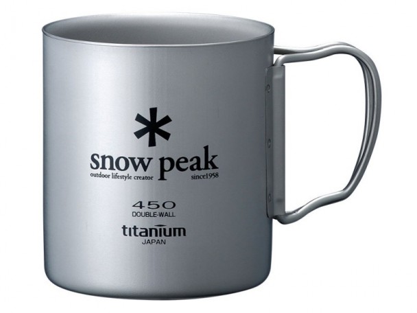 Кружка Snow Peak MG-053R, 450 мл. (двойная стенка), титан Кружка Snow Peak MG-053R, 450 мл. (двойная стенка), титан