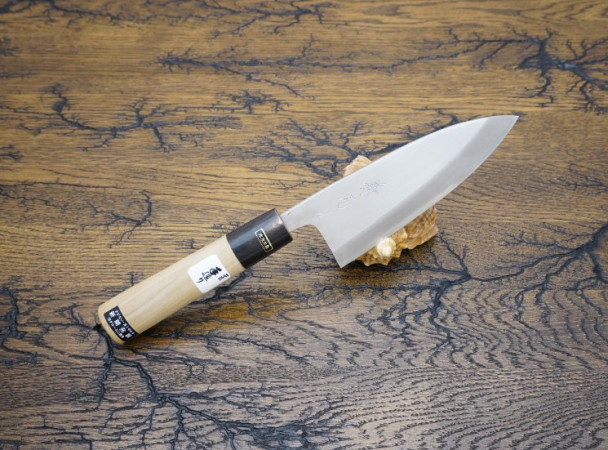 Кухонный нож Fujiwara Kanefusa, серия FKJ, Deba 135мм, VG-5, арт. FKJ-3-V Кухонный нож Fujiwara Kanefusa, серия FKJ, Deba 135мм, VG-5, арт. FKJ-3-V