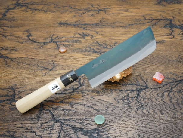 Кухонный нож Fujiwara Kanefusa, серия FKJ, Nakiri 165мм, White steel, арт. FKJ-1-W Кухонный нож Fujiwara Kanefusa, серия FKJ, Nakiri 165мм, White steel, арт. FKJ-1-W