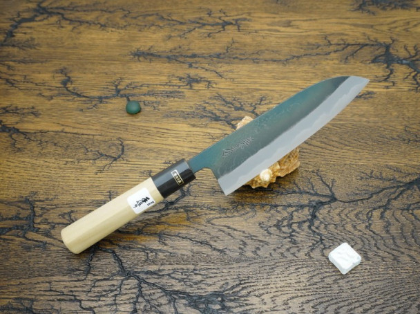 Кухонный нож Fujiwara Kanefusa, серия FKJ, Santoku 165мм, White steel, арт. FKJ-2-W Кухонный нож Fujiwara Kanefusa, серия FKJ, Santoku 165мм, White steel, арт. FKJ-2-W