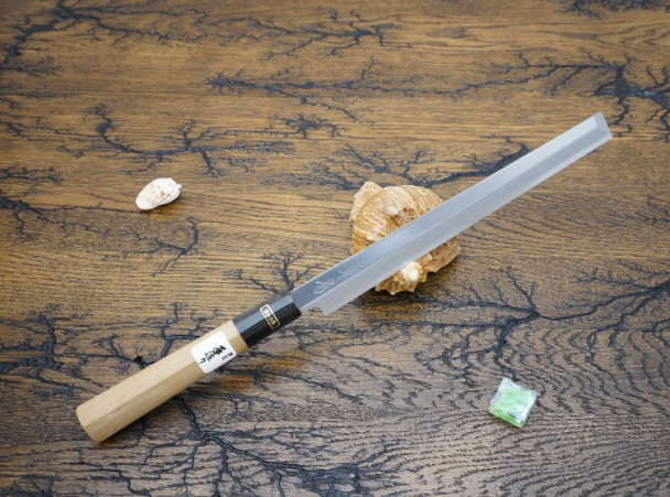 Кухонный нож Fujiwara Kanefusa, серия FKJ, Takobiki 210мм, White steel, арт. FKJ-14-W Кухонный нож Fujiwara Kanefusa, серия FKJ, Takobiki 210мм, White steel, арт. FKJ-14-W