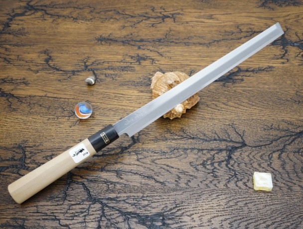 Кухонный нож Fujiwara Kanefusa, серия FKJ, Takobiki 270мм, White steel, арт. FKJ-16-W Кухонный нож Fujiwara Kanefusa, серия FKJ, Takobiki 270мм, White steel, арт. FKJ-16-W