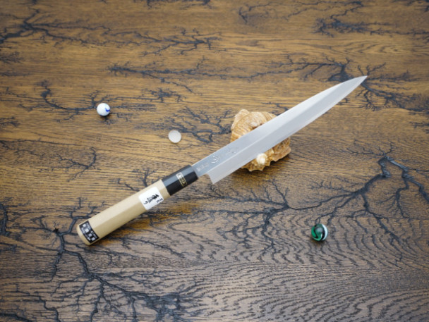 Кухонный нож Fujiwara Kanefusa, серия FKJ, Yanagiba 210мм, VG-5, арт. FKJ-9-V Кухонный нож Fujiwara Kanefusa, серия FKJ, Yanagiba 210мм, VG-5, арт. FKJ-9-V