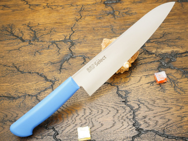 Кухонный нож Kanetsugu Color Select, Chef, Blue 3016-BL 240 мм Кухонный нож Kanetsugu Color Select, Chef, Blue 3016-BL 240 мм