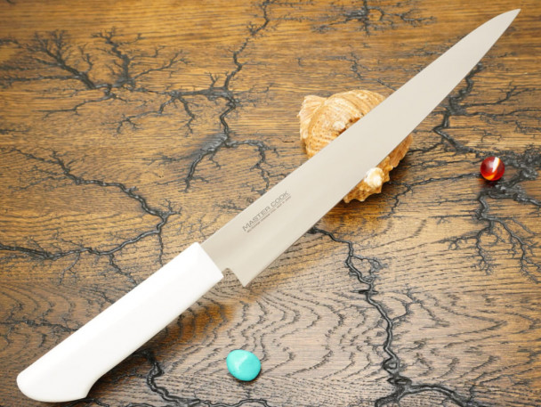 Кухонный нож Kataoka, серия Master Cook, Sujihiki 240мм, White, арт. MCSK240W Кухонный нож Kataoka, серия Master Cook, Sujihiki 240мм, White, арт. MCSK240W